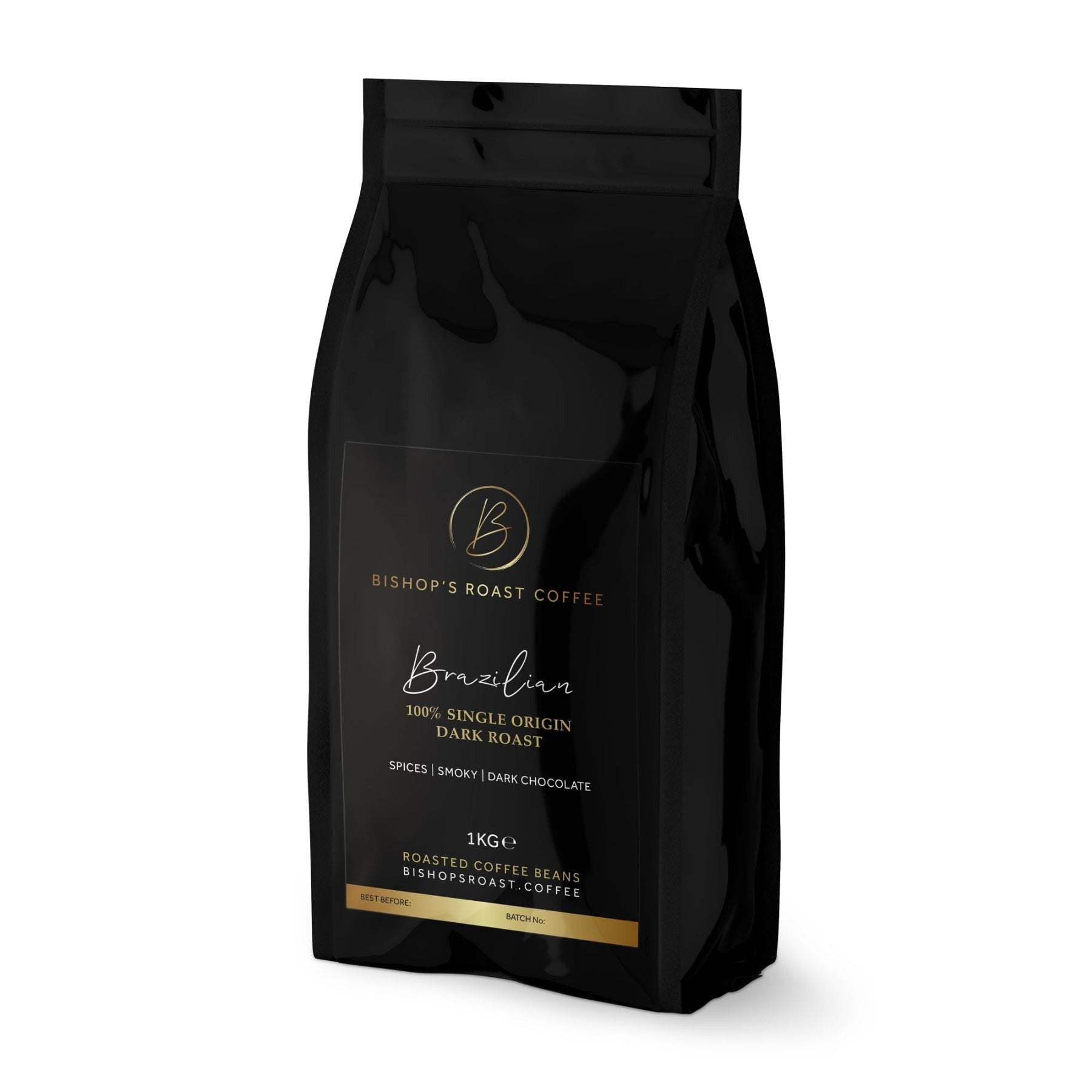 Bishops Roast Coffee Brazilian 1kg Whole Beans